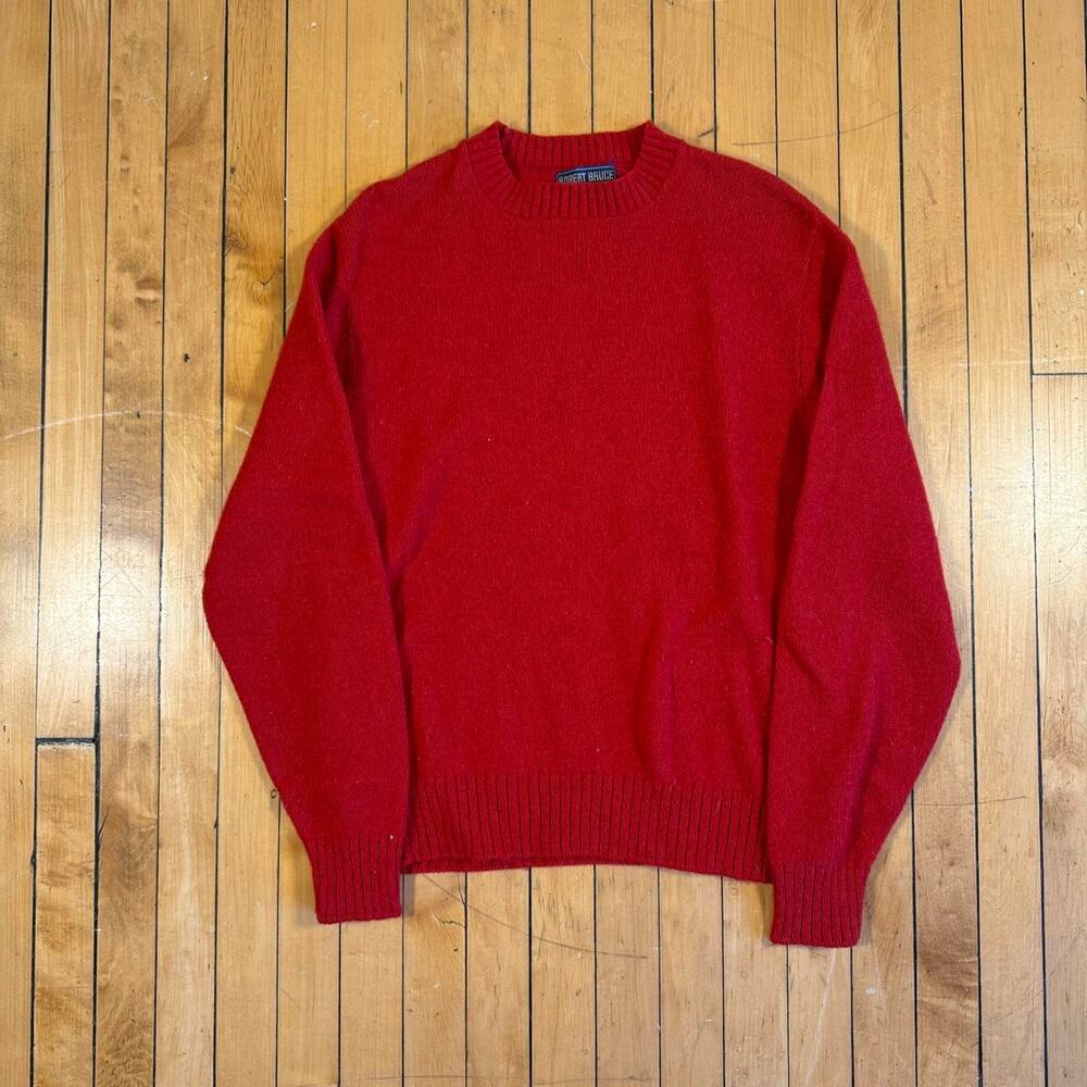 Red vintage 90s crewneck sweater